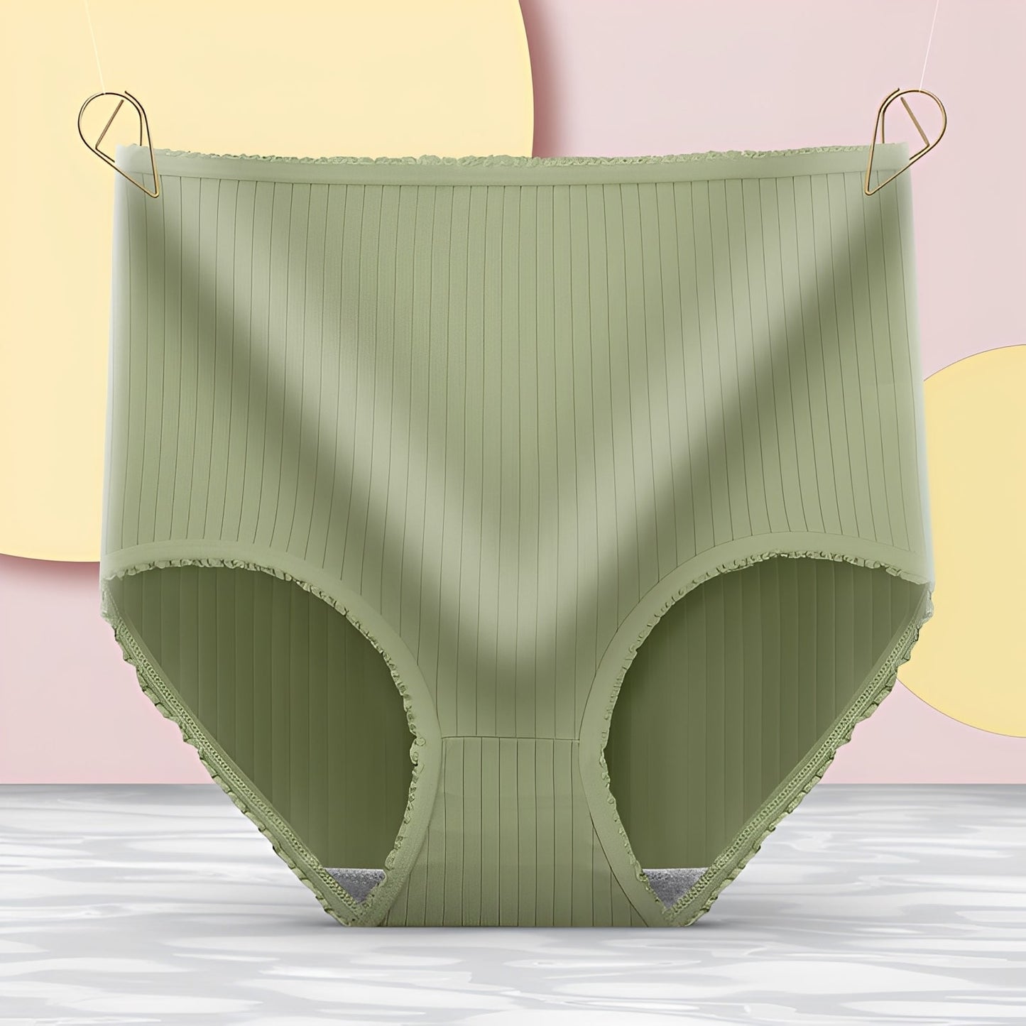 Jodie - Lenjerie intimă simplă cu talie înaltă pentru femei