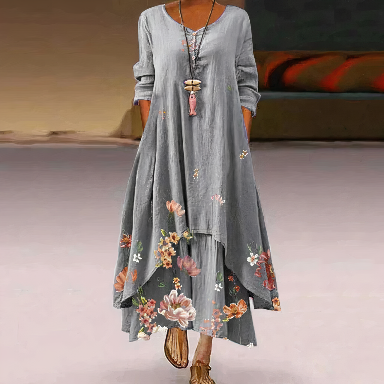 Anouk – Rochie din bumbac lejeră