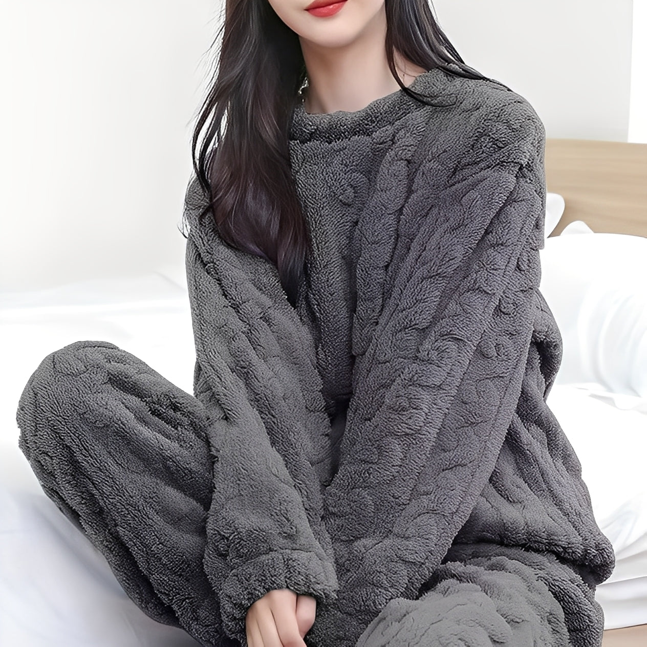 Kilie - Set din fleece confortabil și practic pentru femei