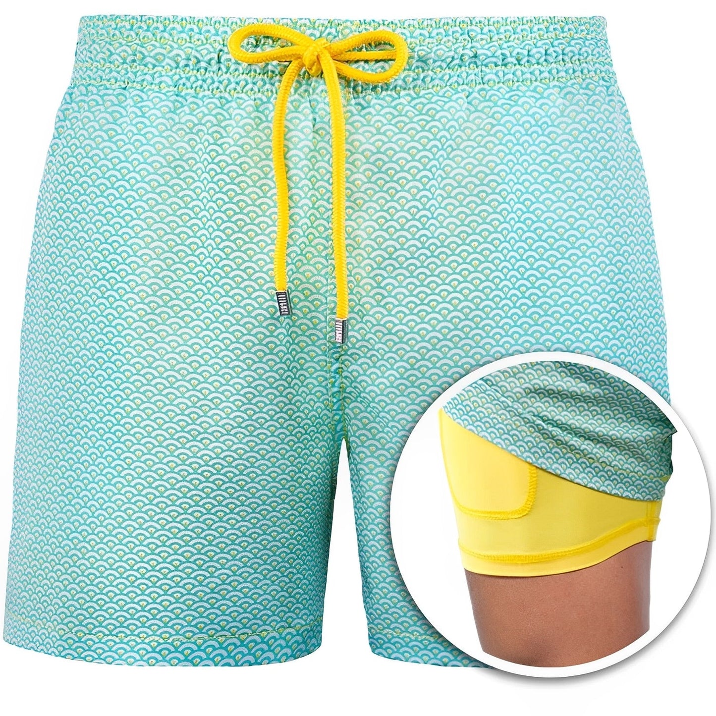 Edric - Pantaloni scurți de baie imprimați și eleganți pentru bărbați