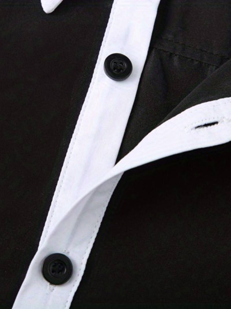Tonie – Cămașă Elegantă cu Contrast cu Croială Modernă