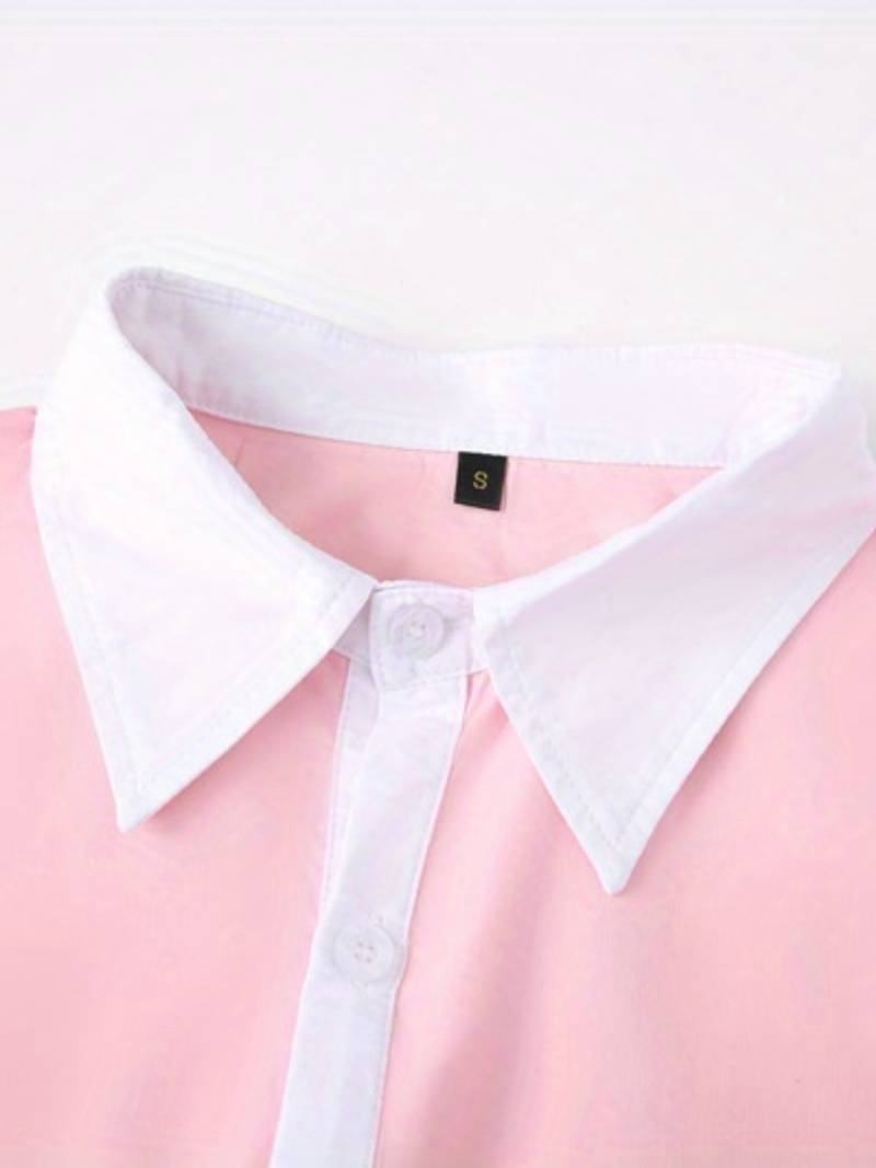Tonie – Cămașă Elegantă cu Contrast cu Croială Modernă