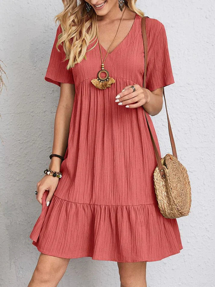 Julia - Rochie V-Neck Feminină și Fluidă
