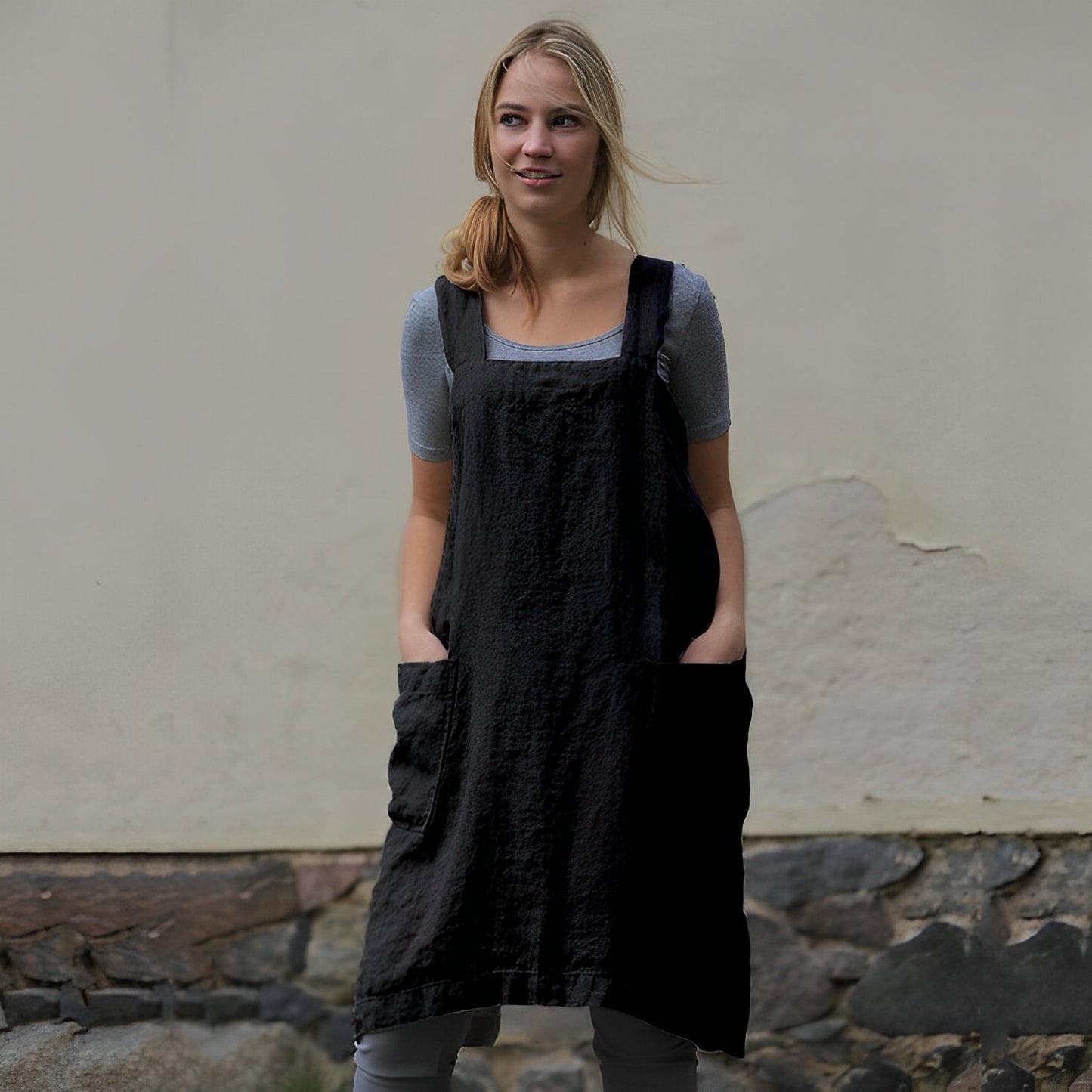 Mozelle - Rochie sarafan lejeră cu buzunare pentru femei