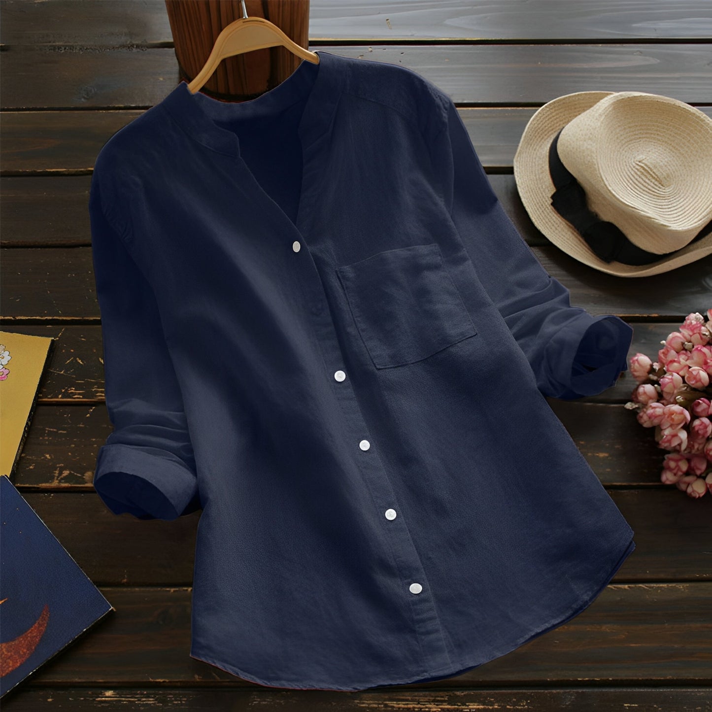 Madelina - Tricou retro lejer pentru femei