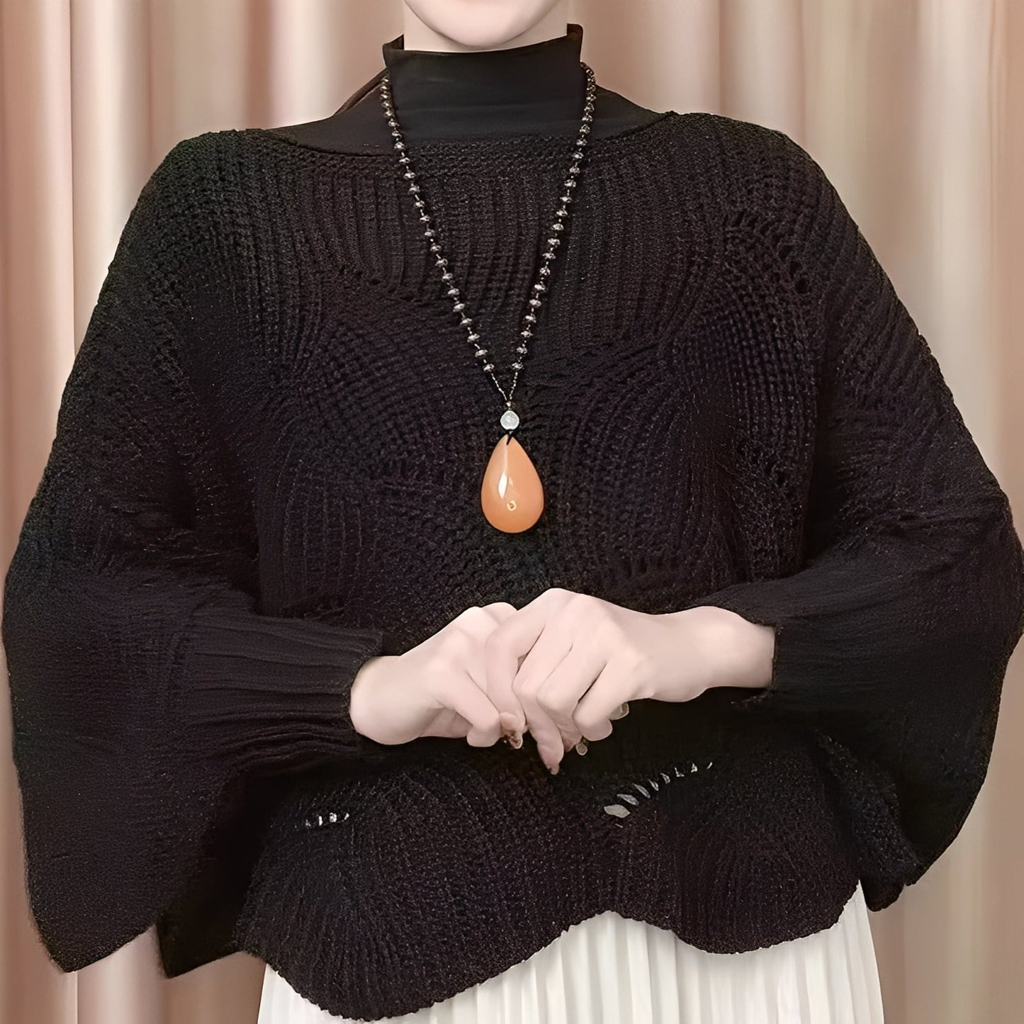 Celestine - Pulover termo cu mâneci largi pentru femei