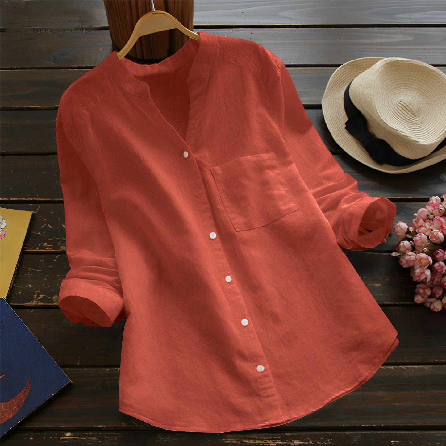Madelina - Tricou retro lejer pentru femei