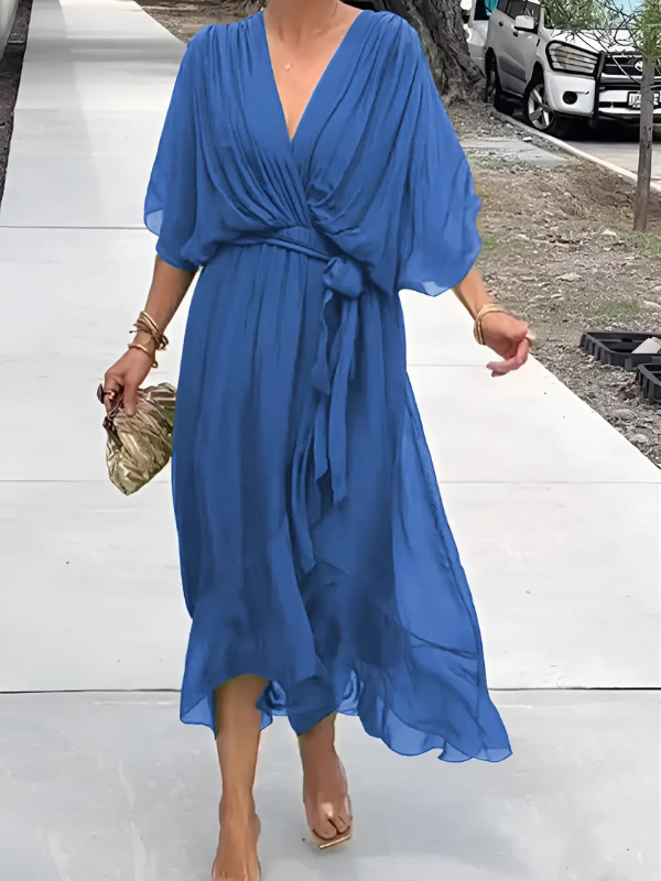 Seraphina – Rochie midi cu închidere în stil rapida