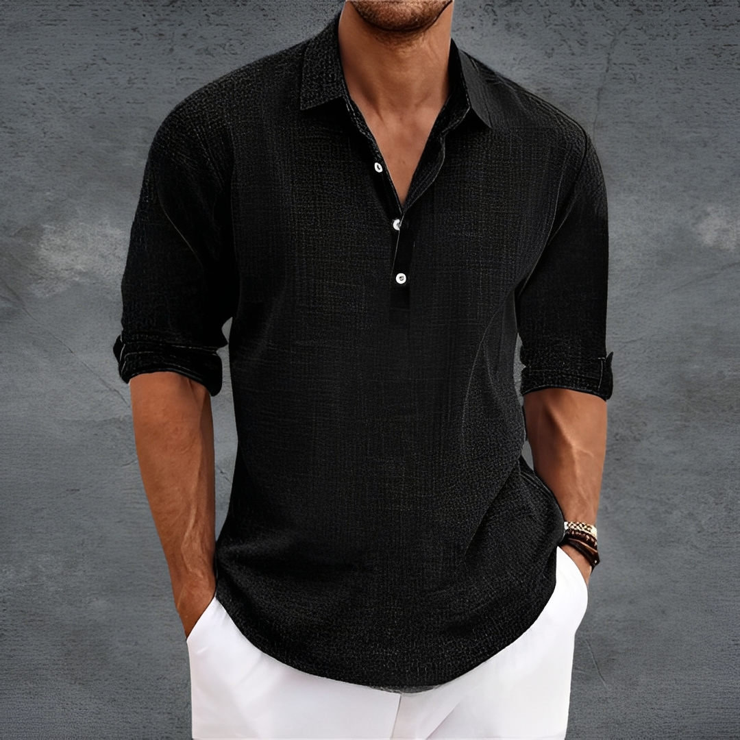 Nathanaël - Cămașă clasică bărbătească cu mâneci lungi