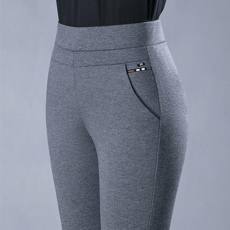 Athena - Pantaloni eleganți elastici cu talie înaltă pentru femei