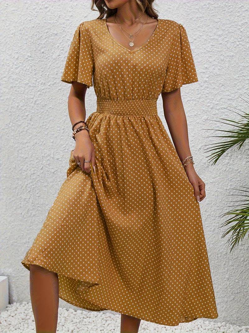 Melanie - Rochie cu Imprimeu Floral Vibrant pentru Primăvară și Vară