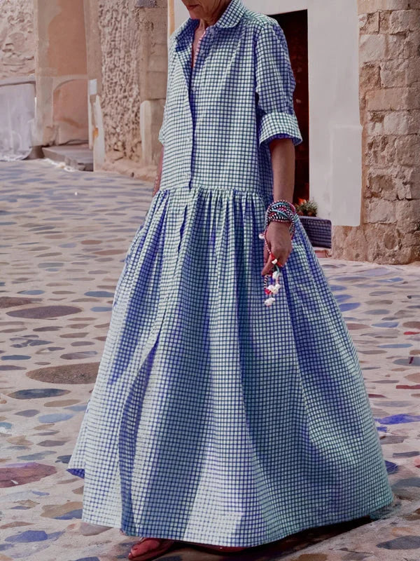 Lucia - Elegant Rochie cu Mâneci Lungi