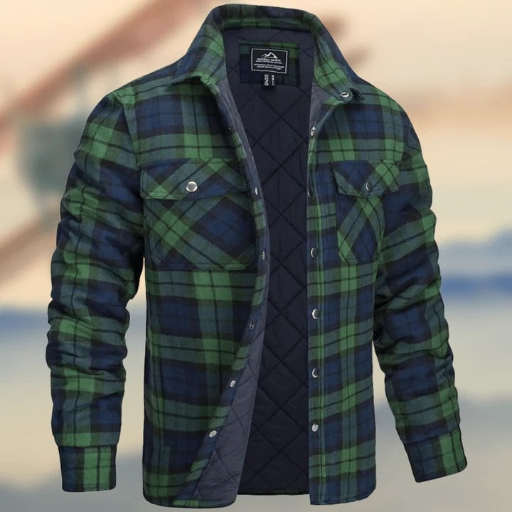 Grayson – Cămașă Clasică în Flanel de Stil Urban