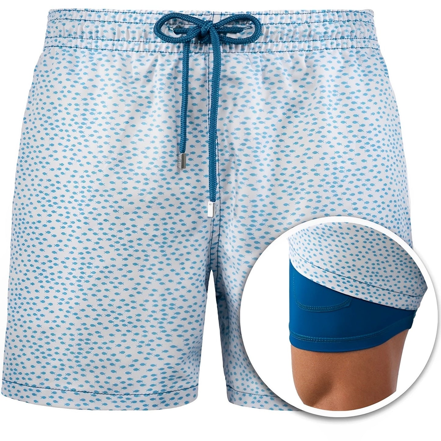 Edric - Pantaloni scurți de baie imprimați și eleganți pentru bărbați