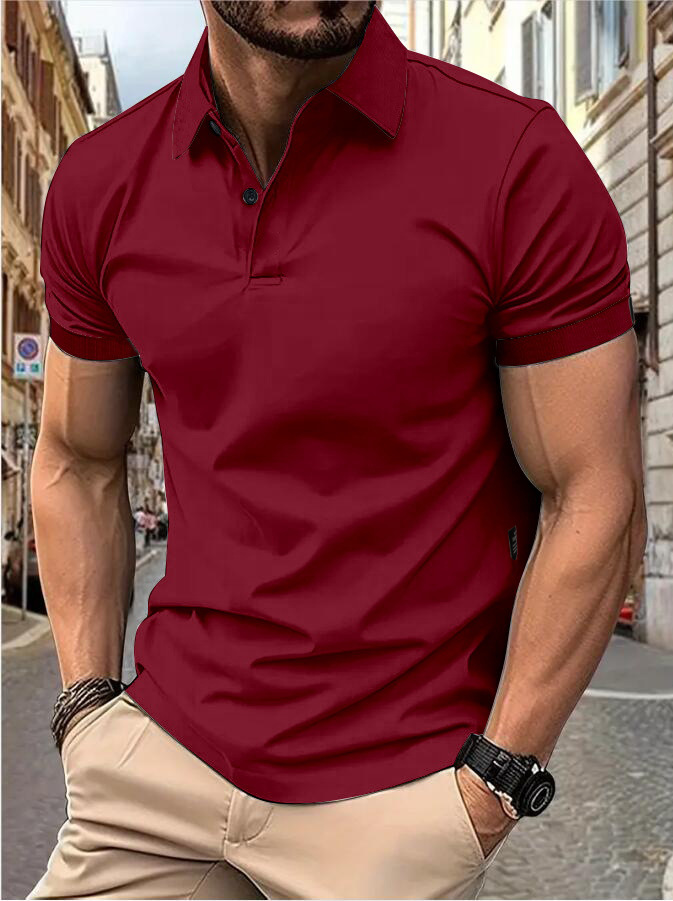 Blake - Tricou polo de vară pentru bărbați cu croială subțire