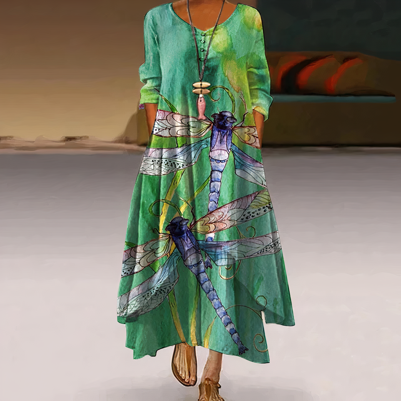 Anouk – Rochie din bumbac lejeră
