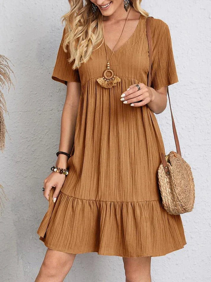 Julia - Rochie V-Neck Feminină și Fluidă