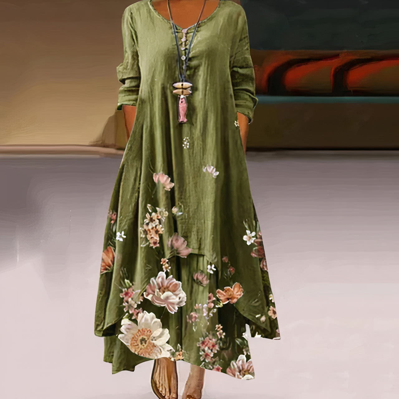 Anouk – Rochie din bumbac lejeră