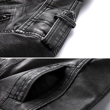 Franky - Clasică Jachetă de Piele pentru Bărbați