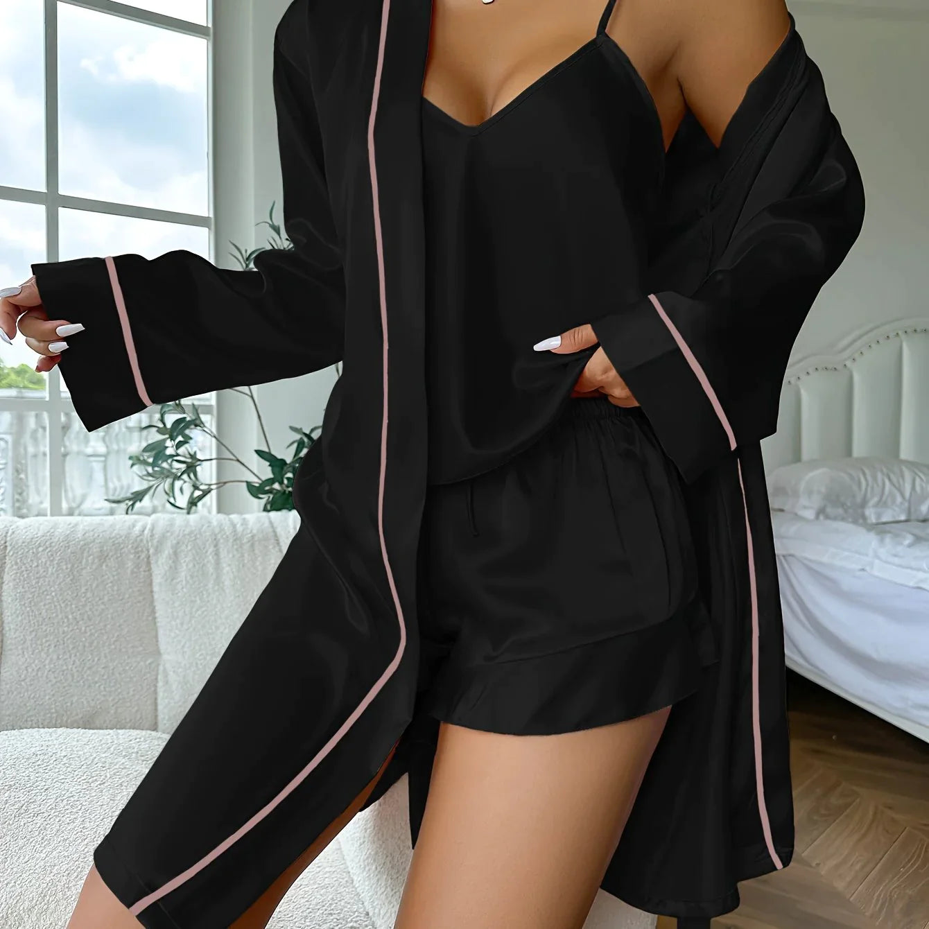 Chelsey - Set de Noapte din Satin