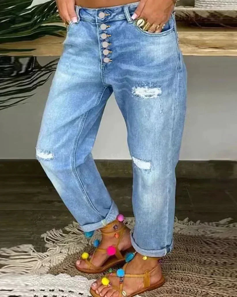 Gianne - Jeans de Vară Versatili și Rezistenți