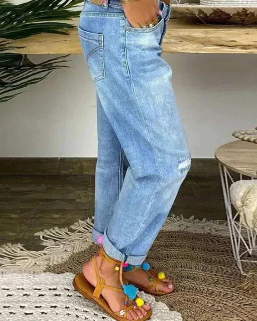 Gianne - Jeans de Vară Versatili și Rezistenți