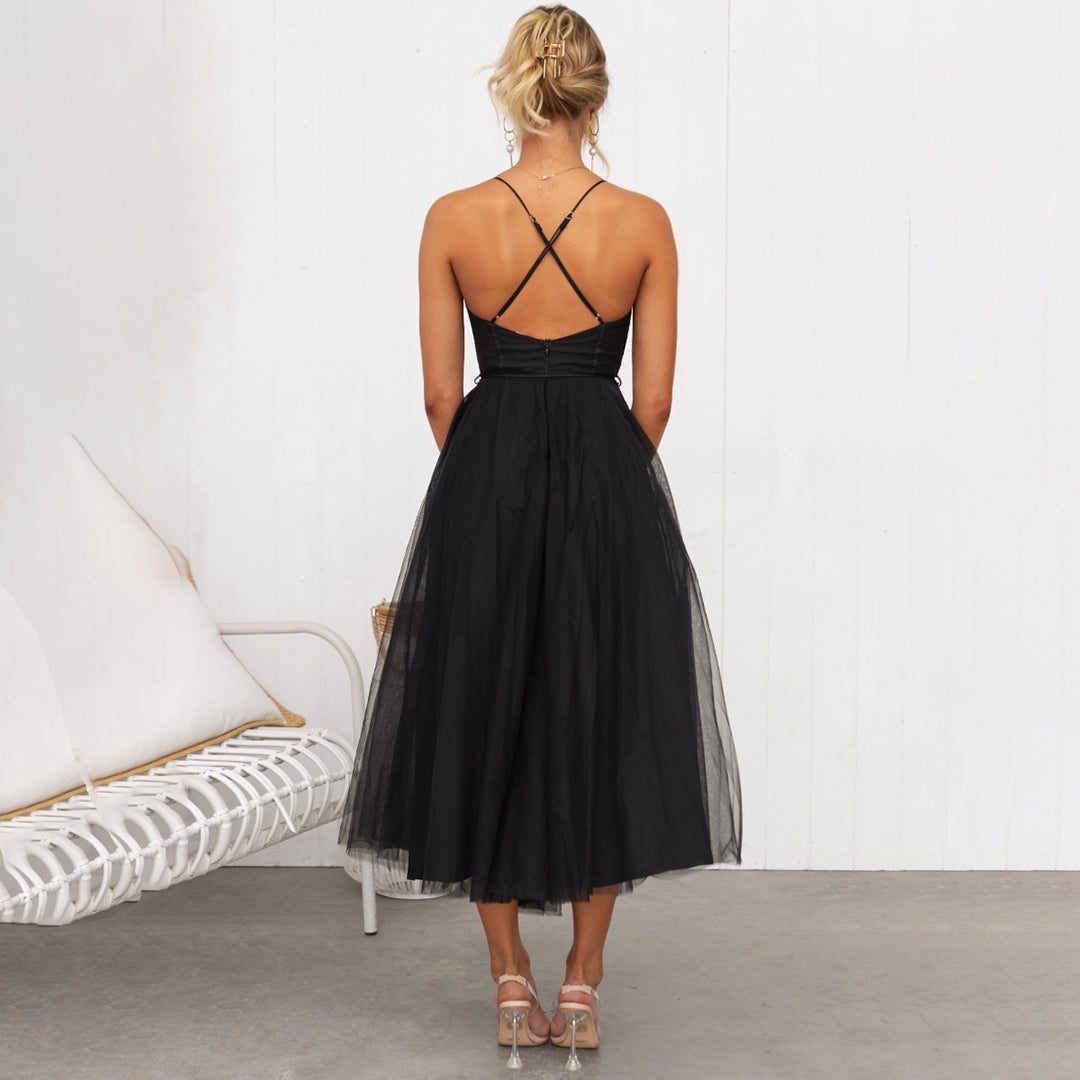 Franca – Rochie midi rafinată cu croială clasică