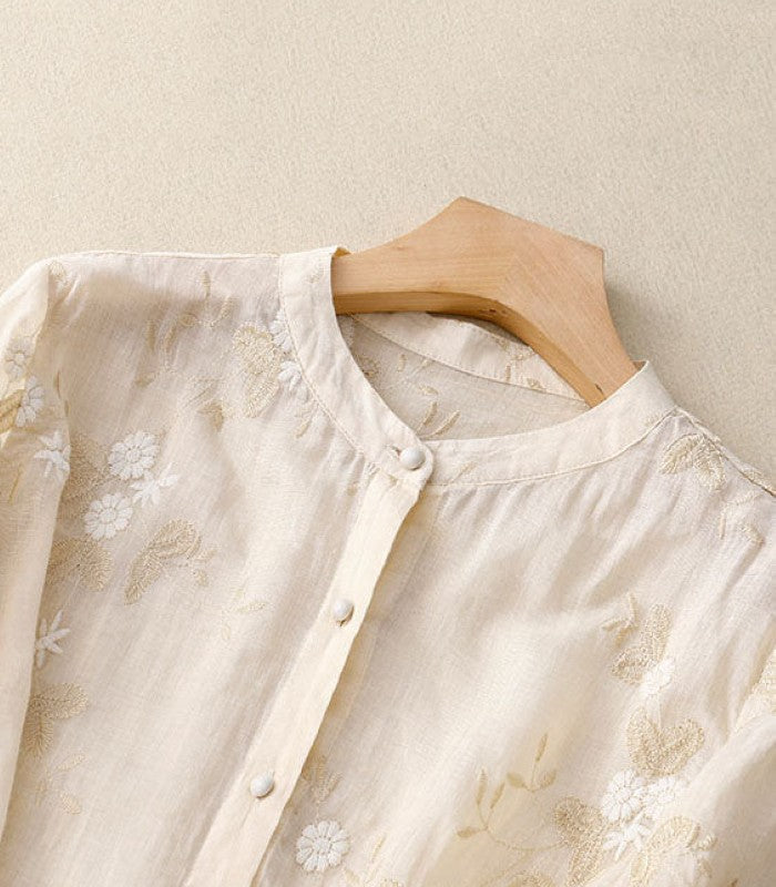 Eloise - Bluză elegantă cu broderie rafinată