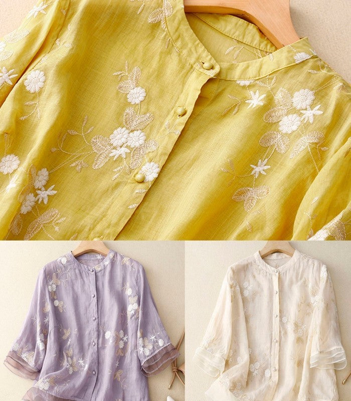 Eloise - Bluză elegantă cu broderie rafinată
