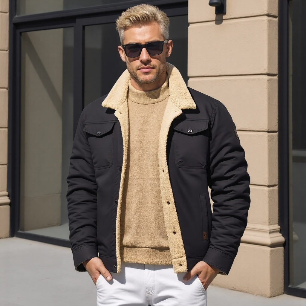 Chris - Jachetă bomber vintage pentru bărbați