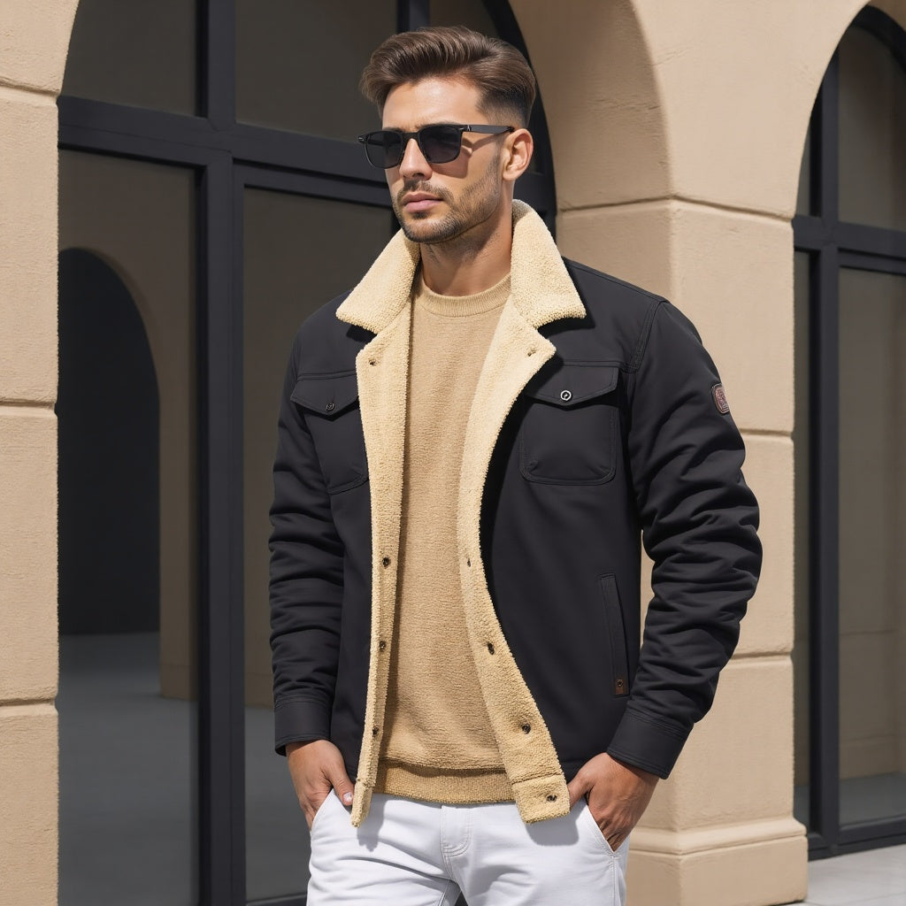 Chris - Jachetă bomber vintage pentru bărbați