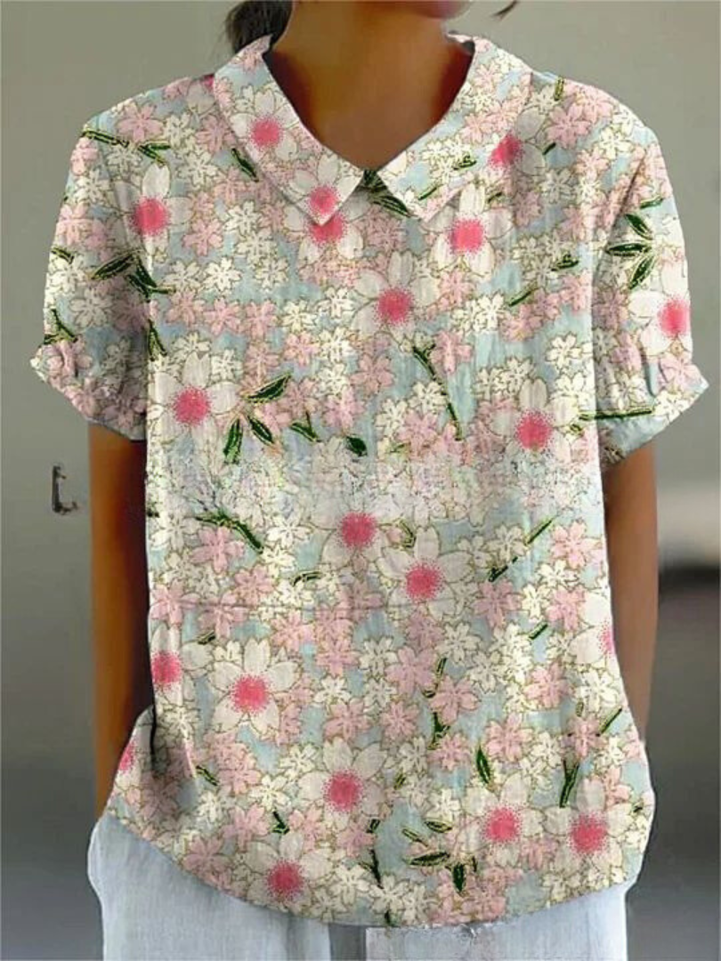 Shelby - Bluza Vintage cu Flori Femei Lejer