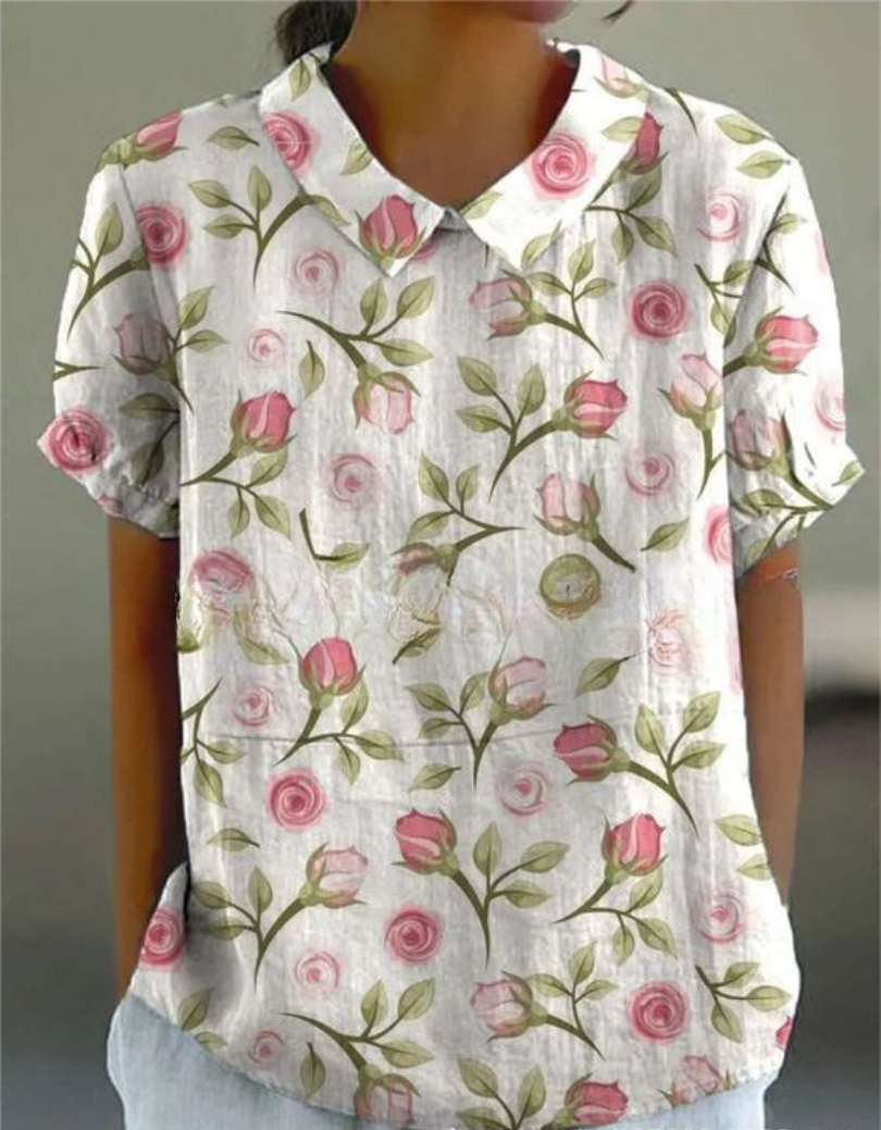 Shelby - Bluza Vintage cu Flori Femei Lejer