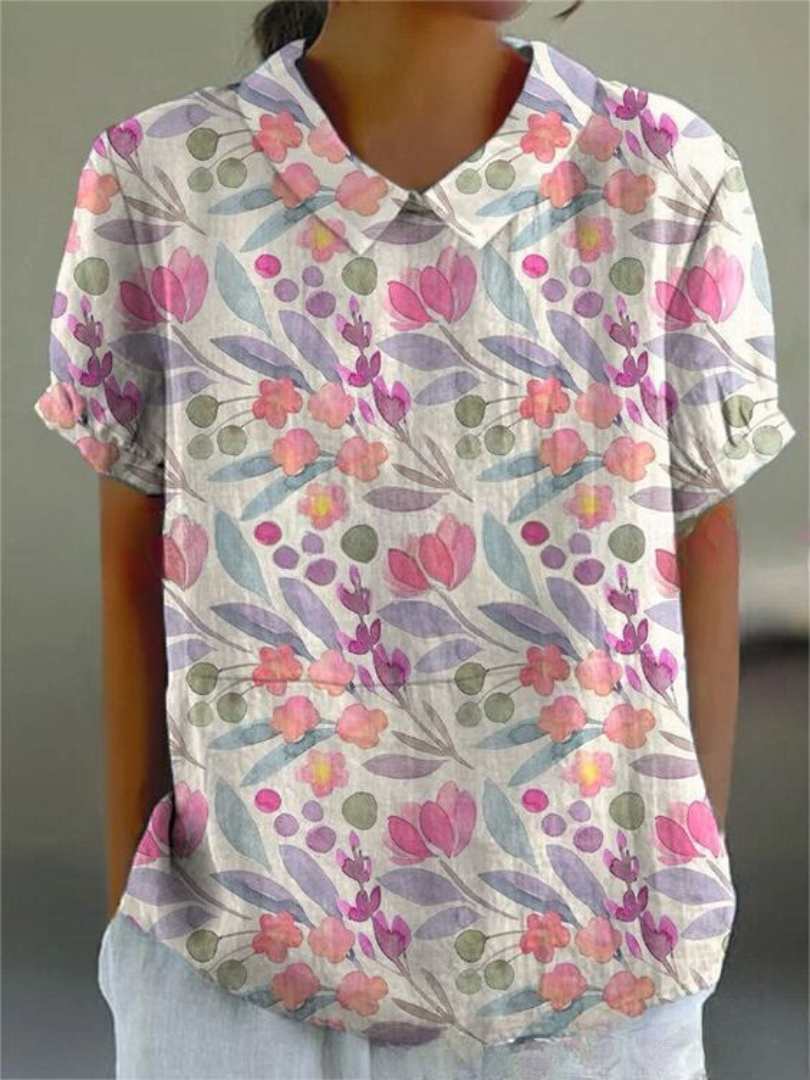 Shelby - Bluza Vintage cu Flori Femei Lejer