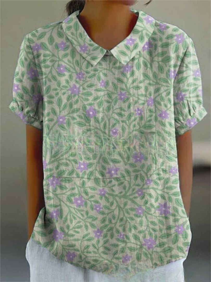 Shelby - Bluza Vintage cu Flori Femei Lejer