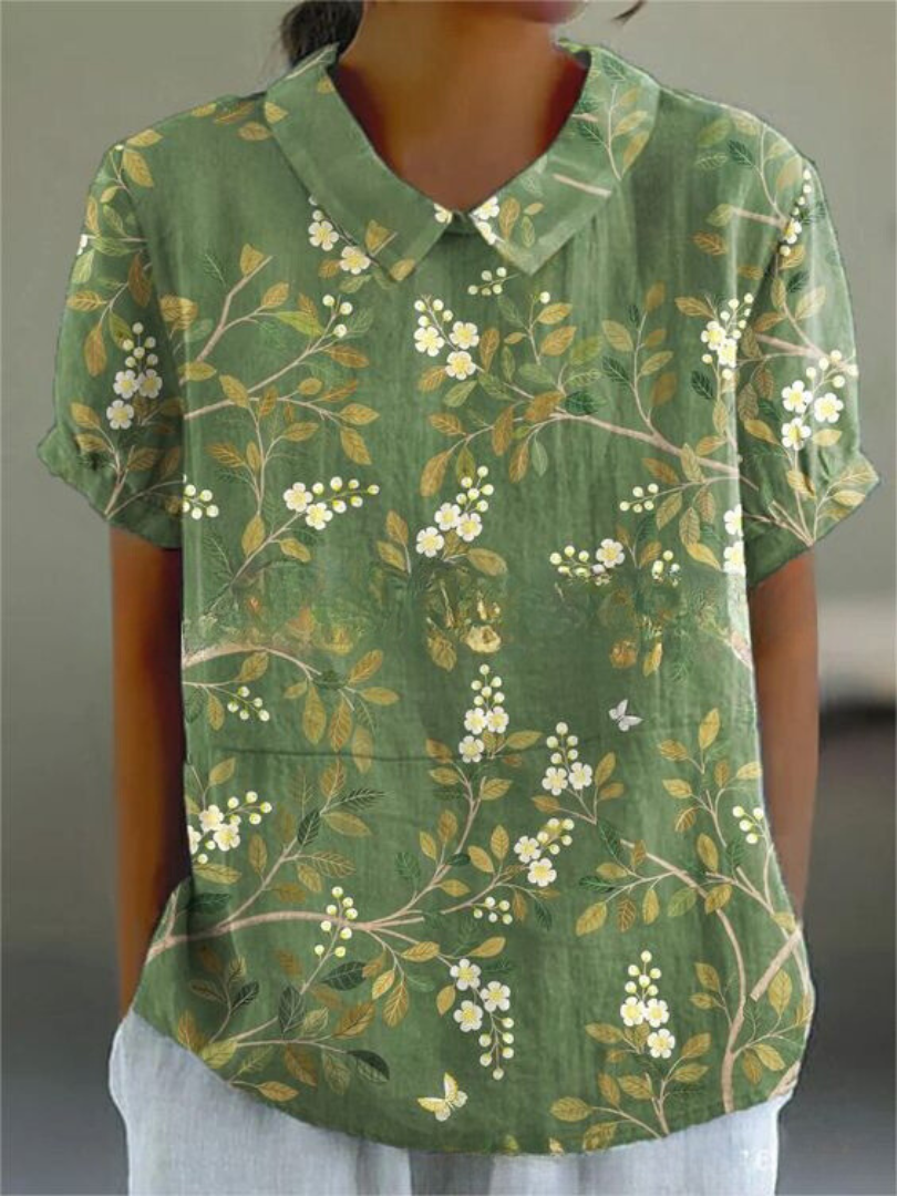 Shelby - Bluza Vintage cu Flori Femei Lejer