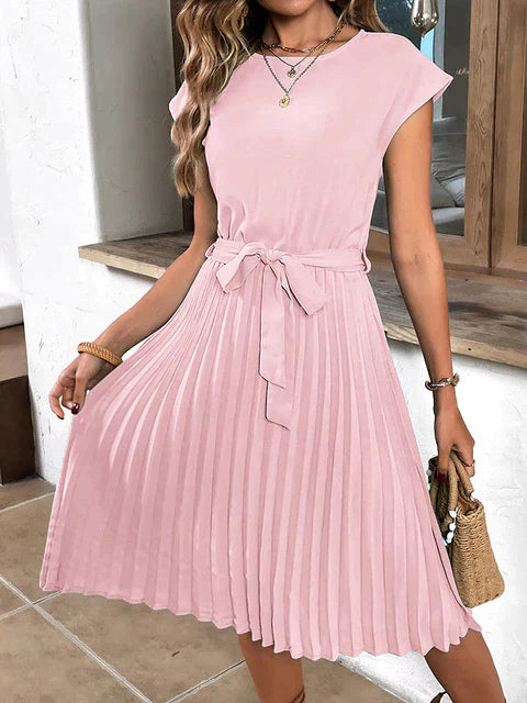 Lucia – Rochie Midi Elegantă cu Curea