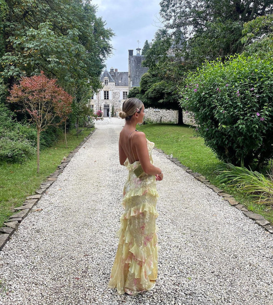 Talisa - Rochie Maxi Volant Dama, Elegantă & Fluidă