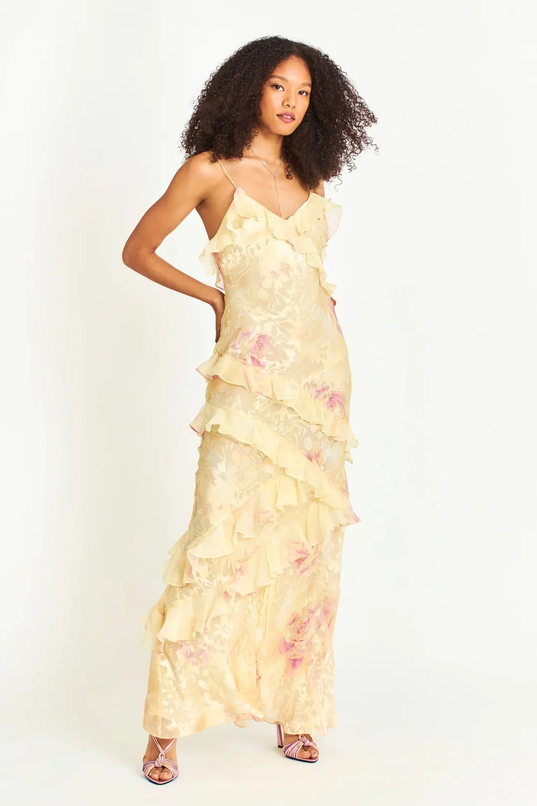 Talisa - Rochie Maxi Volant Dama, Elegantă & Fluidă