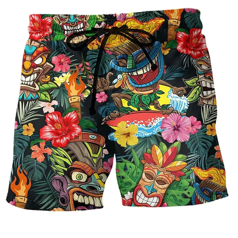 Axel – Pantaloni Scurți de Vară cu Stil Graffiti