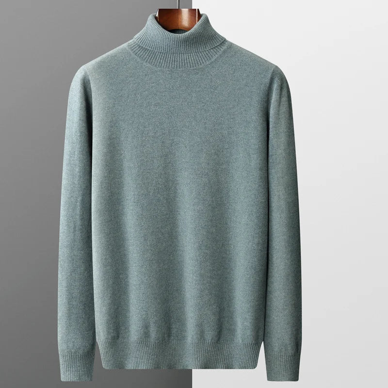 Adam - Clasic Merino Pulover cu Guler Înalt
