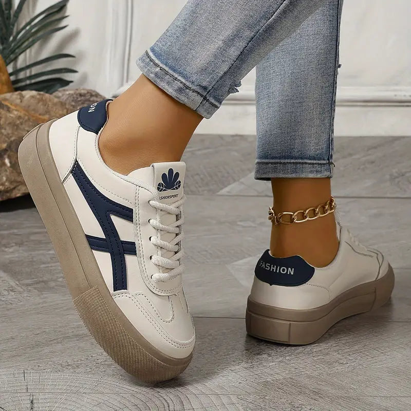 Naomi - Adidași de damă cu platformă în design retro