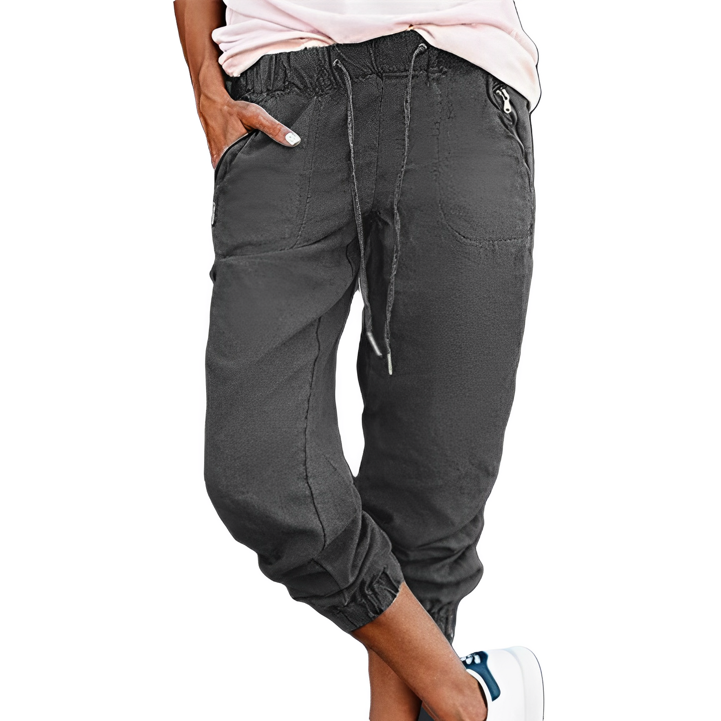 Evalyn - Pantaloni cargo elastici și stilati pentru femei