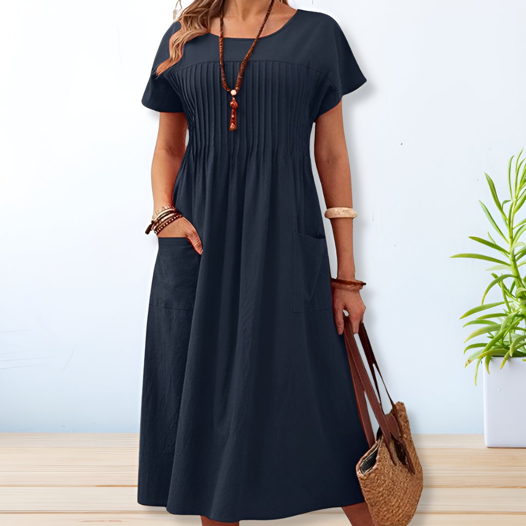 Leona - Rochie de zi cu croială lejeră