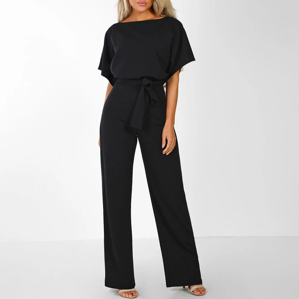 Emilia – Salopeta de dama eleganta cu centura in talie