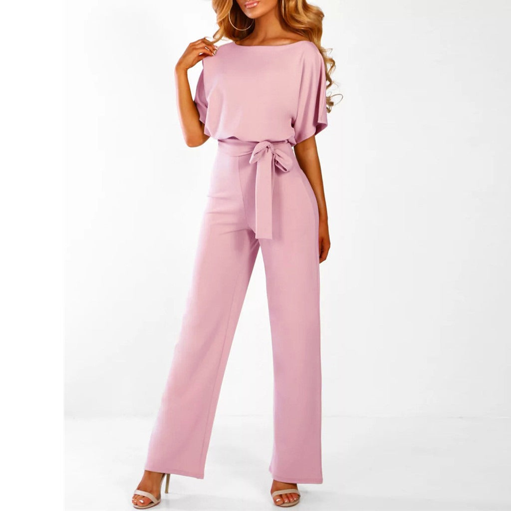 Emilia – Salopeta de dama eleganta cu centura in talie