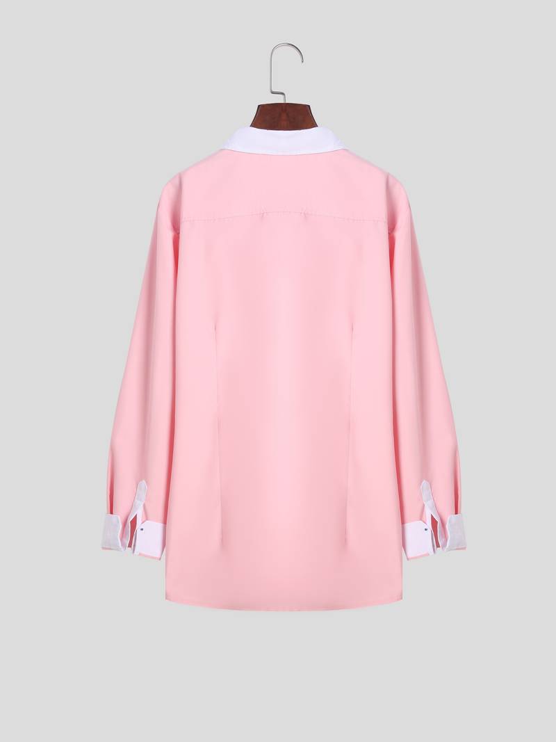 Tonie – Cămașă Elegantă cu Contrast cu Croială Modernă