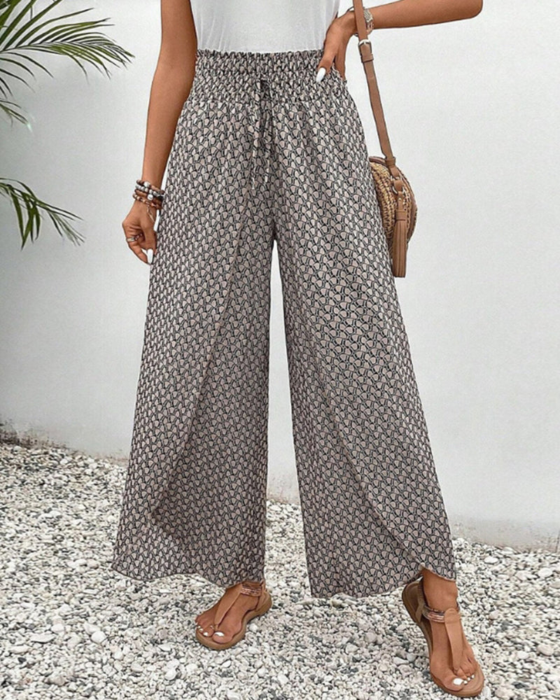 Sapphira - Pantaloni damă cu model grafic