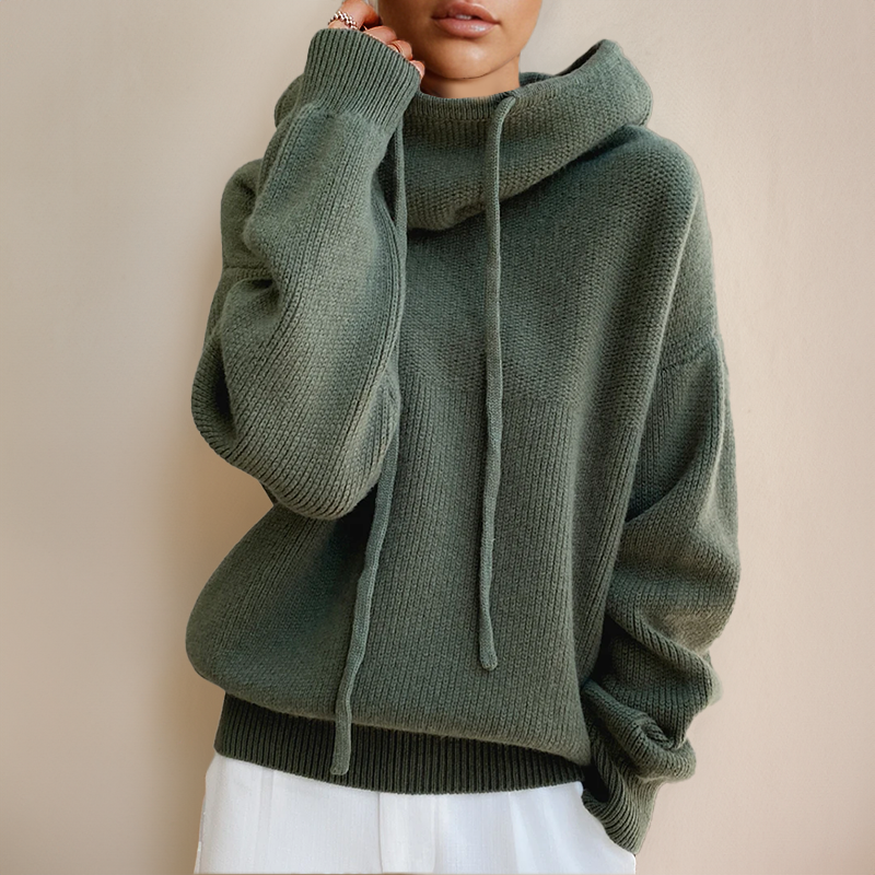 Eden - Elegant Pulover cu Guler Înalt din Lână Merino