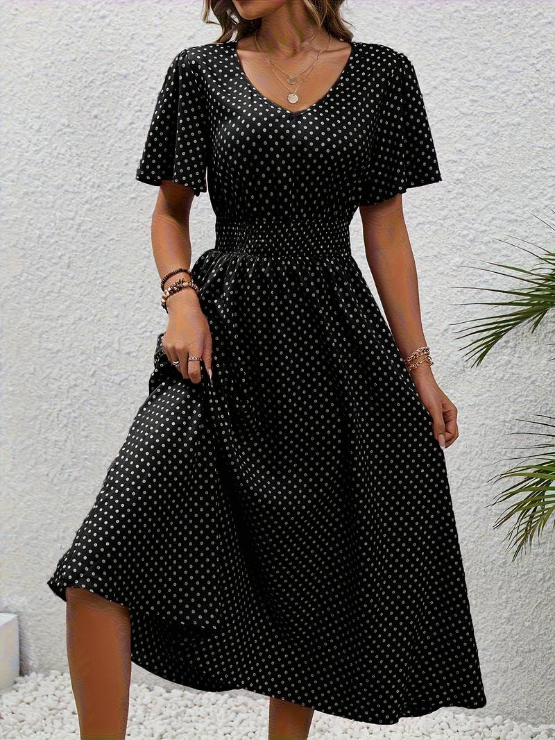 Melanie - Rochie cu Imprimeu Floral Vibrant pentru Primăvară și Vară